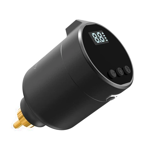 MAST TATTOO Mast T1 Tattoo Wireless Battery Power Supply Digital Display 50mm Length Lightweight for Tattoo Pen Machine (Short)