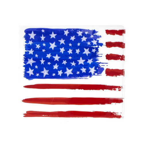 Autostyle Car Insurance and Registration Card Holder - Premium Wallet for Important Automobile Documents, Painted American Flag