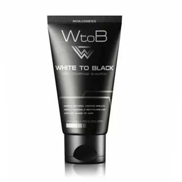 WTOB White To Black White to Black, Grey Coverage Shampoo, 50 ml (Pack of 1)