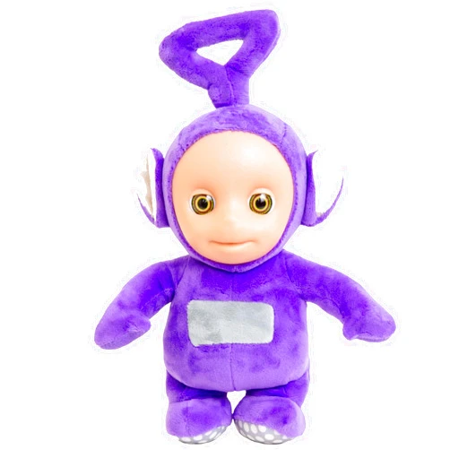 Mighty Mojo Teletubbies Talking Plush Tinky Winky - Says Over Ten Phrases from The Show - Doll Measures 11 Inches - Officially Licensed Stuffed Animal Toy Cute Doll for Kids - Purple