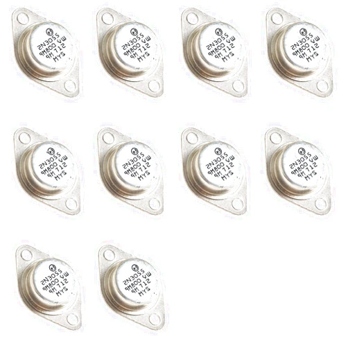Bridgold 10pcs 2N3055 2N 3055 NPN Power Transistors，TO-204AA.