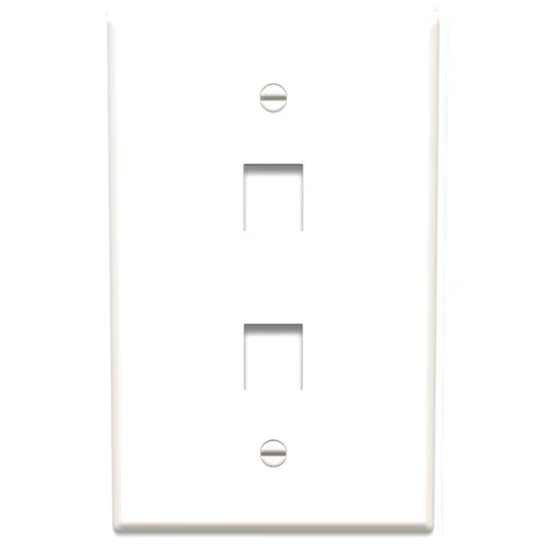 On-Q Legrand - OnQ 1 Oversized Wall Plate, Single Gang Decorator Large Wall Plate, High-Impact Flame-Retardant Plastic, Light Almond, WP3302LA