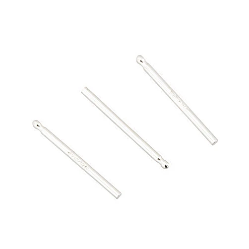 Rashbel 925 Sterling Silver 0.8mmx11mm Single Notch Post - Elegant Post-Earback for Jewelry Making, Sold in Packs (20 Pieces) Jewelry Parts for Drop Dangling Studs Piercings, Jewelry Findings, Silver Jewelry