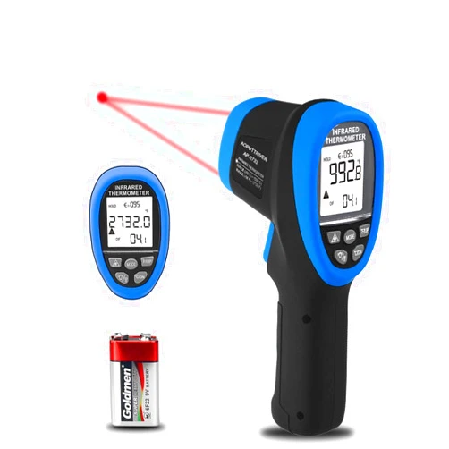 AOPUTTRIVER AP-2732 Pyrometer High Temp Thermometer Gun, Laser Thermometer Gun -58℉~2732℉(-50℃ ~ 1500℃), 30:1 IR Thermometer Gun, Non-Contact Thermometer for Pizza ovens, Kiln, Forge