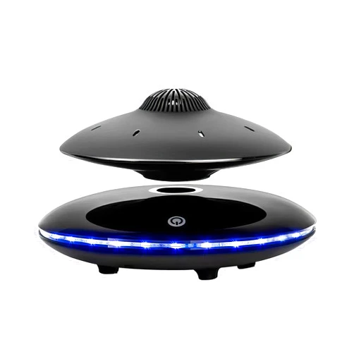 FHISD Magnetic Levitating Speaker Bluetooth 4.0, 360° Rotation Floating Speakers, Portable Bluetooth Speakers with 3W Stereo Sound & Colorful LED Lights Cool Tech Gadgets, for Home, Office Decor