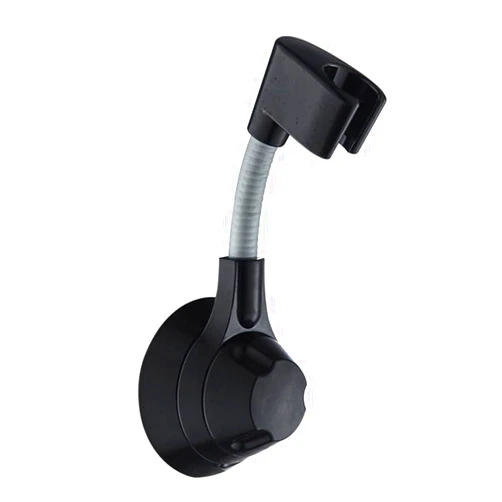 Innovkitchen 360° Shower Head Holder Adjustable Handheld Showerhead Bracket Adjustable Shower Holder, Removable No-Punching Wall Mounted Shower Head Bracket (Black)