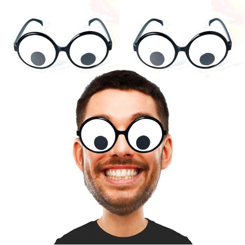 dodococa Googly Eyes Glasses Funny Shaking Costume Eye Glasses Novelty Shades Giant Googly Glasses for Adults Kids