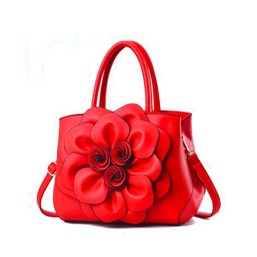 GJGJTER Tote Top-handle Handbags for Women 3D Floral Purse PU Leather Hobo Crossbody Shoulder Bag Satchel