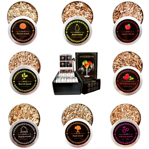 Senlleo Smoking Wood Chips Cocktail Smoker,Whiskey Smoker Wood Chips,8 Flavors of Natural Wood Chips,Gifts for Men, Husband, Dad and Boyfriend.