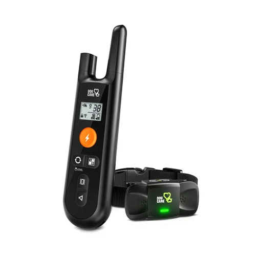 DOG CARE Dog Training Collar, Shock Collar with Beep, Vibration, Safe Static, Dog Training Collar with Remote 1800FT Waterproof Rechargeable E-Collar, Security Lock for All Dogs