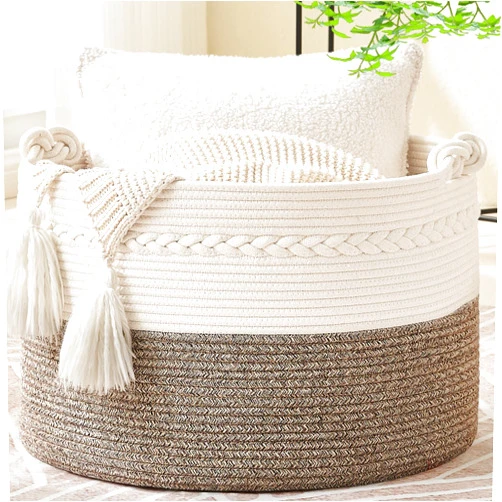 KAKAMAY Large Blanket Basket (20