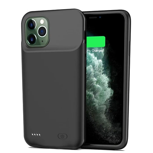 BOVSRT Battery Case for iPhone 11 Pro, [7000mAh] Slim Rechargeable Smart Extended Charging Case Compatible with iPhone 11 Pro (5.8 inch) Backup Power Battery Pack Charger Case-Black