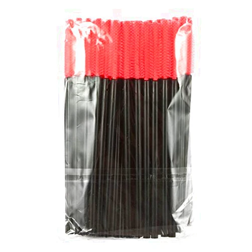 ADAMAI Professional Disposable Silicone Eyelash Mascara Brushes Wands Applicator Makeup Kits (Pack of 100, Tower-shape)