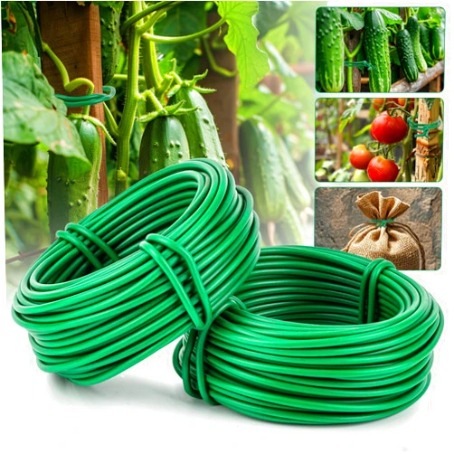 RAINFLOW 65.6 Feet Soft Plant Ties for Climbing Plants - Soft Plant Wire Ties for Garden Wire Twist for Tomatoes, Vegetables, Home Organization (Diameter 2.5MM)