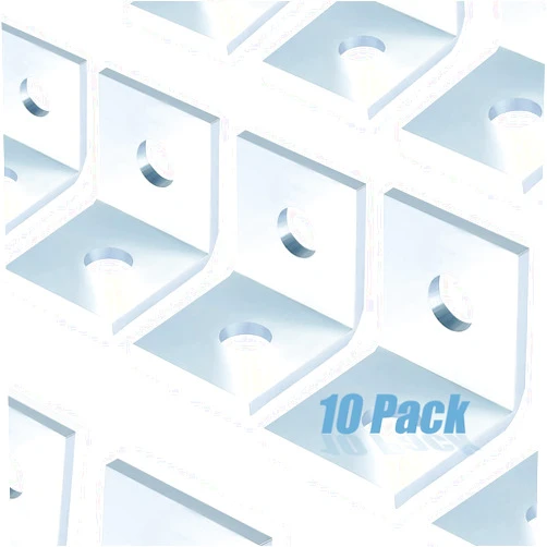 MTJSWXSY 2 Hole L Shaped 90 Degree Angle Connector Bracket, Thickness 4.8 mm, Fit for 1/2