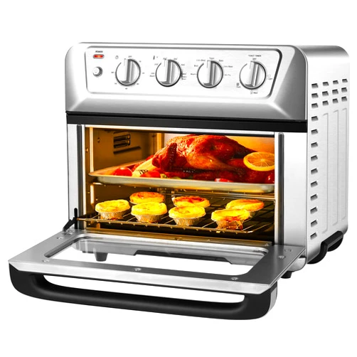 MEDIMALL 21.5 QT Air Fryer Toaster Oven, 7-in-1 Air Fryer Oven Combo w/Timer, Auto Shut-off, Accessories Recipe, Stainless Steel Convection Countertop Oven for Bake, Broil, Toast, Reheat, Fry