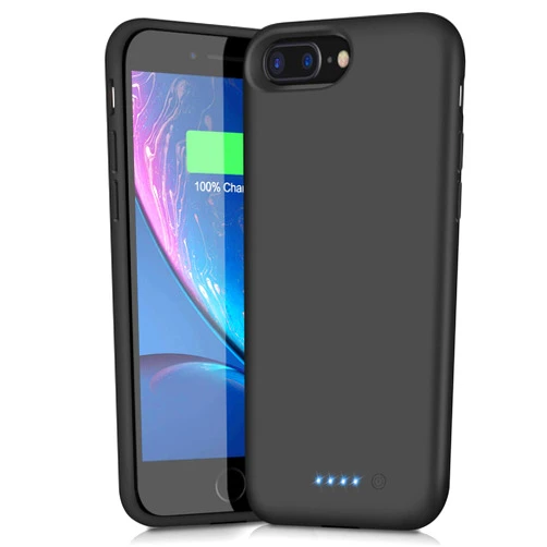 Trswyop Battery Case for iPhone 6s Plus/6 Plus/7 Plus/8 Plus,8500mAh Portable Charging Case External Battery Pack for iPhone 6s Plus/6 Plus/7 Plus/8 Plus Rechargeable Charger Case (5.5 inch) Black