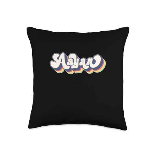 Apparel for Aayan - Birthday Christmas Aayan Name Personalized Surname First Name Aayan Throw Pillow