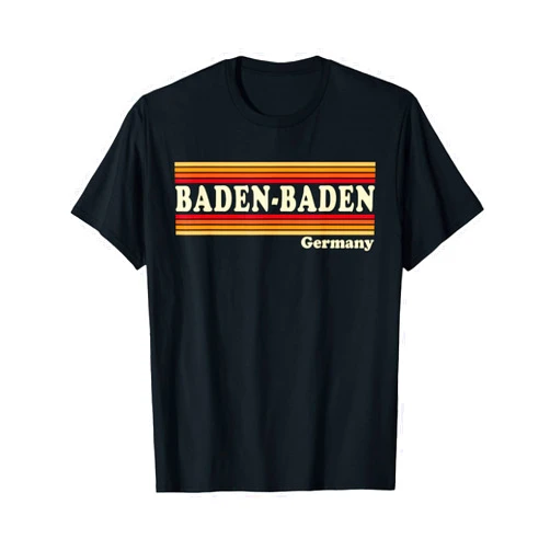Retro Travel Cities Collection Vintage 80s Baden-Baden Germany Retro Graphic T-Shirt