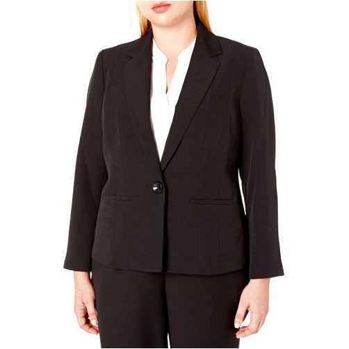 Kasper Women's Plus-Size Stretch Crepe Jacket
