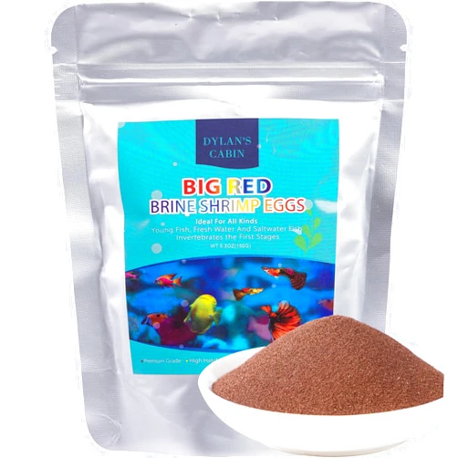 Dylan's cabin Brine Shrimp Eggs Fish Food - 90% Hatch Rate for Aquatic Foods Baby Aquarium Fish Freshwater Saltwater Marine Tank Hatchery Fry 150G
