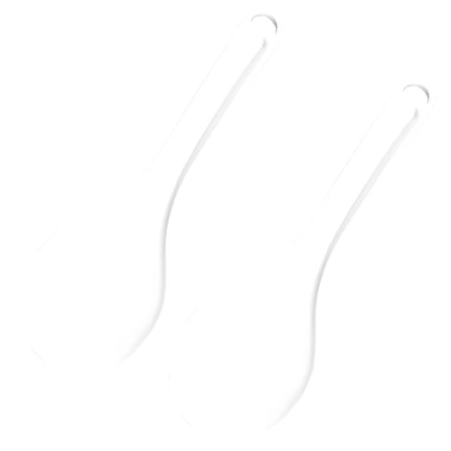 Sliverdew 2PCS Plastic Rice Serving Spoon White Non-Stick Rice Spoon Paddle Rice Cooker Spoon Spatula 7.87 Inch