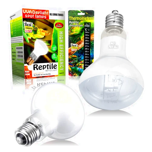 MCLANZOO Reptile Heat Lamp 75W 2 Pack,UVA Basking Light Heat Lamp Bulbs,Natural Daylight Heating Light for Bearded Dragon,Turtle,Tortoise,Lizard,Snake,Gecko,Chicken with Digital Temperature Strips