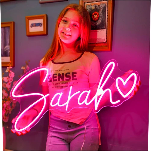 IbayNawi Custom Neon Signs, Personalized Neon Sign for Wall Decor, Neon Sign Customizable for Bedroom, Wedding, Birthday Party (Custom (10