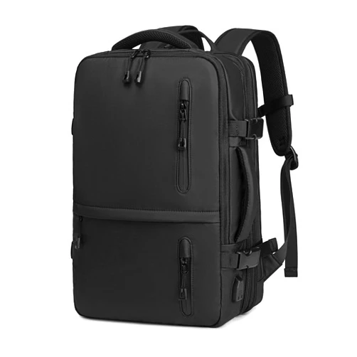 LEI JARVIS Expandable 40l Oversized Travel Backpack With Usb Charging Port Carry-On Backpack Flight Approved 17 Inch Waterproof Laptop Hiking Backpack Casual Business Weekend Overnight Tote Bag