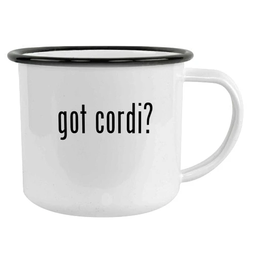Molandra Products got cordi? - 12oz Camping Mug Stainless Steel, Black