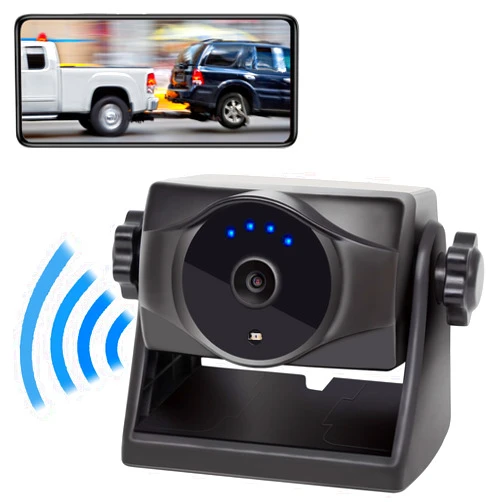 INSEETECH 1080P Magnetic Wireless Backup Camera, 90 Days Standby Rechargeable Battery, Waterproof Rear/Front View Camera for Hitching Boat Trailer Horse Pickup RV Car for iPhone iPad Android