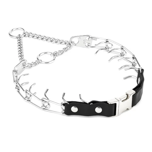 Herm Sprenger 2.25mm Prong Collar for Dog Training Adjustable Length & Easy Quick Release Buckle for Small/Medium Dogs (13-19