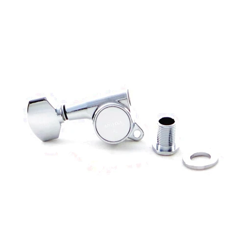 Gotoh Locking Schaller-Type Knob Chrome Tuners (6-in-a-line) - Left Handed