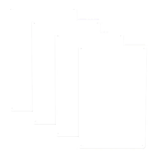 Ayifan 4-Pack White Blank Sign,Blank Metal Tin Sign,12