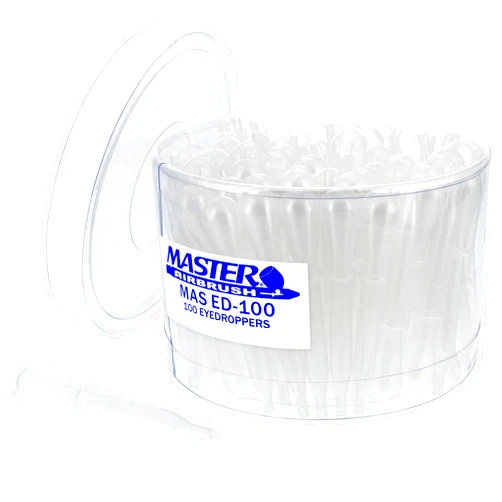 Master Airbrush® Brand 100 Pipette Eyedroppers for Liquid Transfer and Airbrush Paint