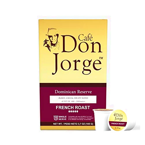 Café Don Jorge Dominican Reserve, 10 ct, Single-Serve Coffee Pods, Pack of 2