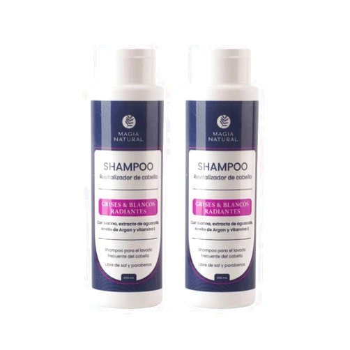 RUUFE Shampoo para canas Magia Natural (2 Pack) Shampoo revitalizador de cabello, Shampoo para canas Magia Natural, Shampoo Grises y Blancos Radiantes Magia Naturla