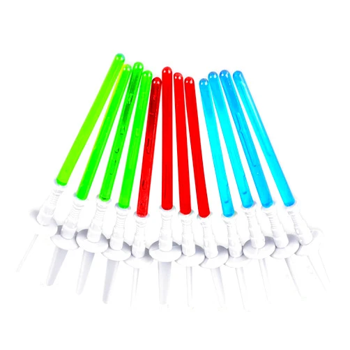 Super Z Outlet Light Sabre Cupcake Decoration Toppers Sticks Picks Set for Children Birthday Party, Fan Shows, Movies, 4
