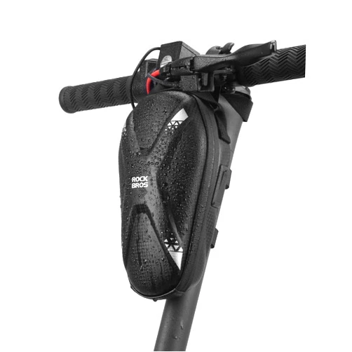 ROCKBROS Scooter Bag Waterproof Scooter Storage Bag with Charging Port for Brompton Electric Scooter Handlebar Bag for Carrying Charger Tools Repair Tools/Large Capacity/Portable (1.3L)