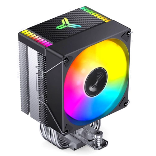 JONSBO CR1400 EVO CPU Cooler,ARGB Mute Series air Cooling, CPU Fan Height 130mm,92mm Fan Mini CPU Cooler,4 Copper Heat Pipes Air heatsink Tower Radiator, for AM5/AM4/Intel LGA1700/1851,Black