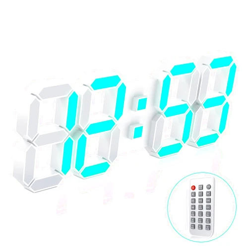 EDUP HOME 3D LED Wall Clock 7 Colors 15