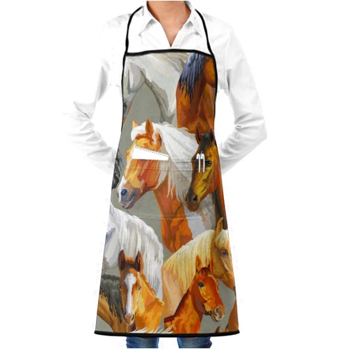 Meaudiwes Men Women Adjustable Bib Aprons, Water Oil Stain Resistant Aprons