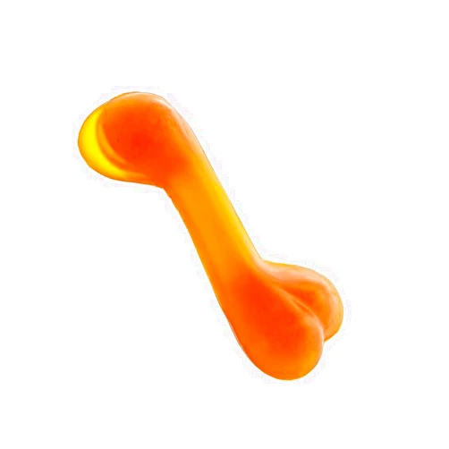 Indipets Bone Fetch & Chew Toy for Medium Dogs Durable, Safe, Plant-Derived Toy Made with 100% Natural Rubber | Medium, Natural (PN: 60007)