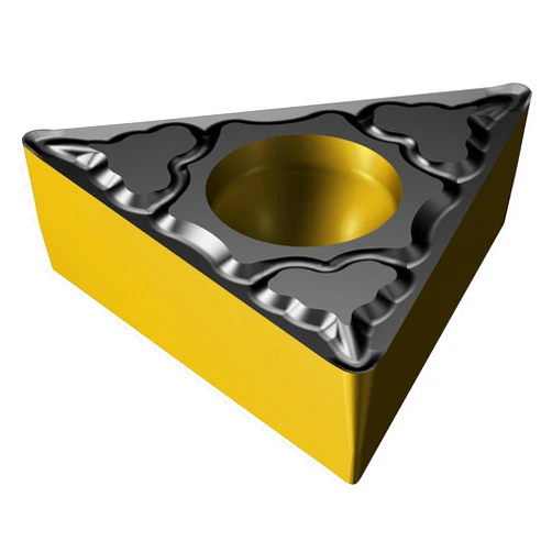 Sandvik Coromant, TCMT 1.8(1.5)1-MM 1105, CoroTurn 107 Insert for Turning, Carbide, Triangle, Neutral Cut, 1105 Grade, (Ti,Al) N (Pack of 10)