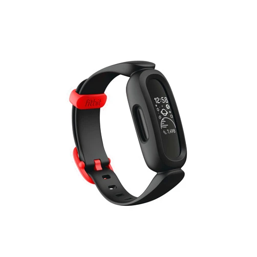 Fitbit Ace 3 Activity-Tracker for Kids 6+ One Size, Black/Racer Red