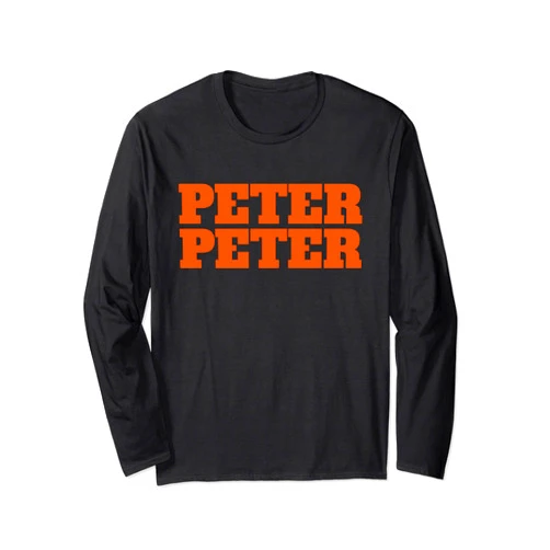 Matty's Halloween Tee's Peter Peter Pumpkin Eater Halloween Couples Costume Long Sleeve T-Shirt