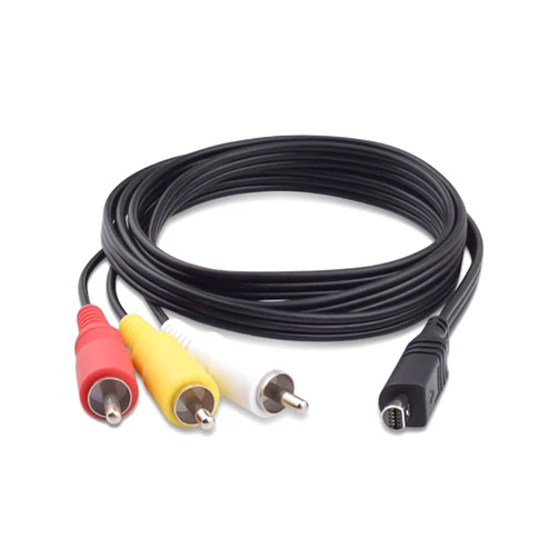 Awsyhom VMC-15FS AV A/V Audio Video Cable Replacement 10Pin AV 3RCA Cord Compatible with Sony Handycam Camcorder DCR-SR40 DCR-HC20 HDR-CX7 HDR-FX7 DCR-DVD301/305/308 and More, 3.9ft