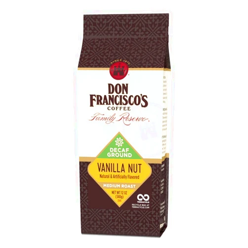 Don Francisco's Decaf Vanilla Nut Flavored Ground Coffee (12 oz Bag)