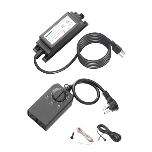 DEWENWILS 36W Outdoor Low Voltage Transformer with Timer and Photocell Light Sensor, 100-240V AC to 12V DC, IP68 Weatherproof, for LED Landscape Lighting, Spotlight, Pathway Light, ETL Listed