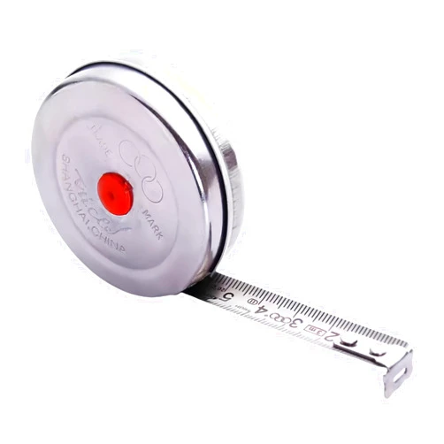 WaigN 2m Mini Stainless Steel Retractable Tape Measure - Retractable Measuring Tape for Office and Woodworking, Heavy Duty 25ft Metric Tape, Compact Steel Measuring Tool